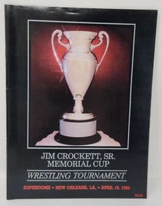 JIM CROCKETT MEMORIAL CUP TOURNAMENT NWA WRESTLING PROGRAM 1986 ROAD WARRIORS - Picture 1 of 24