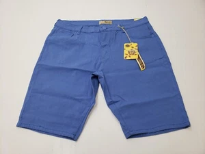 Hybrid & Company Womens Bermuda Shorts High Rise 5 Pocket Blue Size 3X NWT - Picture 1 of 7