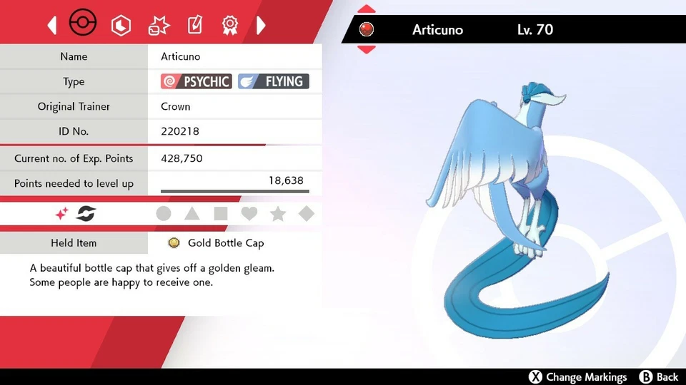 NINTENDO ✨Shiny✨ Event Articuno For Pokemon Sword & Shield