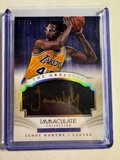 K158,222 - 2013-14 Immaculate Collection The Greatest Auto #2 James Worthy #/49