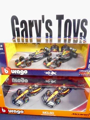 Burago Fórmula Uno [2] Juegos de 2 coches escala 1/43 McLaren/Red Bull Foto 1 de 4