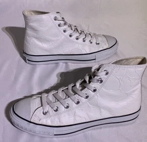 A Bathing Ape Bape Apesta White Leather Camo High Size 9 US - Picture 1 of 7