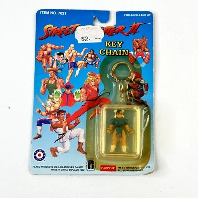 Vtg Street Fighter II Keychain Chun-Li | 1992 | Brand New & Sealed | Placo Toys - Image 1 of 2