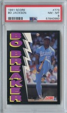 1991 Score Bo Jackson #773 Bo Breaker PSA 8
