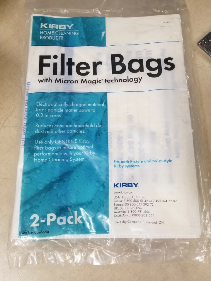 (4) Kirby Micron Magic Filtration for Kirby Home Cleaning System 205811 - Image 1 of 4