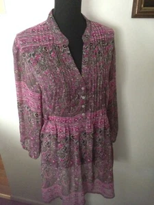 Pink Multi Hippie Long Sleeve Top - Picture 1 of 3