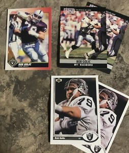 Bob Golic Football Cards. Raiders