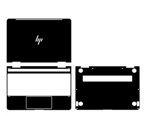 Carbon vinyl Skin Sticker Cover For 2016-2017 HP X360 Spectre 13 AC023DX AC076NR - Imagen 1 de 14