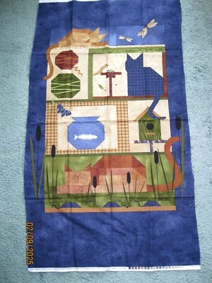 Cat's Meow panel by Cheryl Haynes for Benartex - Image 1 of 2