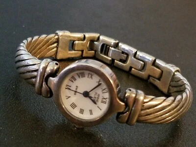 Reloj Anne Klein Brazalete Vintage Plata Esterlina 925 Para Mujer PESADO 53g Como Está De Colección Foto 1 de 3