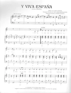 Y Viva España by Sylvia Vrethammar - Sonet Productions / Music Sales 1973 - Picture 1 of 2