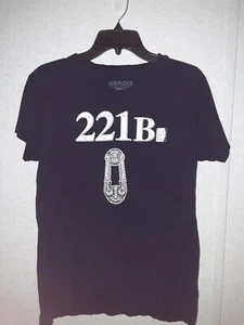 Disney World Parks Sherlock Holmes 221B Shirt Black Size XL - Picture 1 of 3