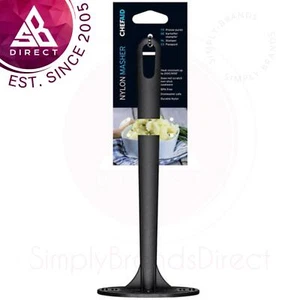 Chef Aid Nylon Masher Kitchen Utensil and Ideal For Use with Non-Stick│Black - Picture 1 of 5