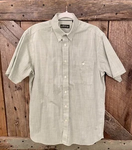 Camisa informal para hombre Orvis manga corta con botones talla mediana verde - Imagen 1 de 4