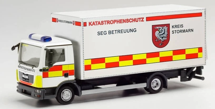 HERPA - MAN TGL con portón trasero Stormarn Protección Civil - 1/87 - HER096560 Foto 1 de 1