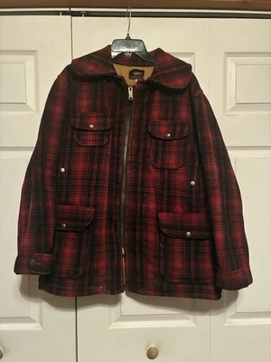 Vintage Woolrich Buffalo Plaid Wool Hunting Chore Jacket Size 42  Men’s  - Image 1 of 4