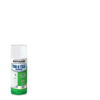 Aerosol blanco para bañera y azulejo Rustoleum, duradero, fácil de limpiar, seguro de usar Foto 1 de 4