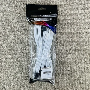 CableMod RT-Series Pro ModMesh 90 Degree White 16-Pin to Triple 8-Pin Variant A - Picture 1 of 7