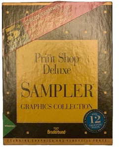 Vintage - The Printshop Deluxe Sampler Graphics Collection 3.5" disks + manual - Picture 1 of 5