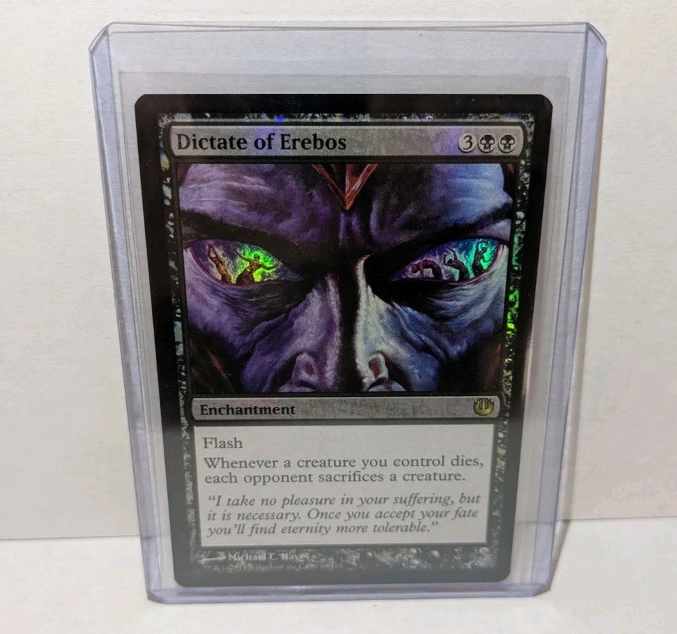 MTG Dictate of Erebos Foil Journey into Nyx LP/NM Condition Magic The Gathering - Image 1 of 2