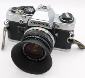Olympus OM10 35mm Film SLR Camera + Zuiko 28mm f/2.8 Lens – Tested, Works Great - Picture 1 of 23