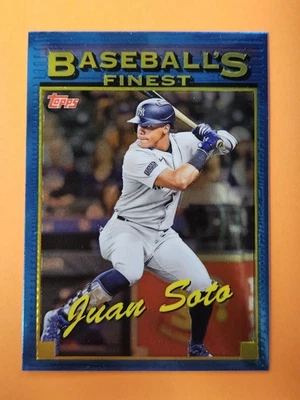 2024 Topps Finest Baseball's Finest #93-9 Juan Soto New York Yankees / Mets - Image 1 of 2