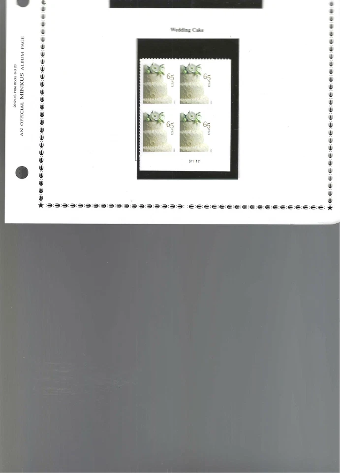 Scott #4602 - Wedding Cake Block of 4 (.65c) 2012 MNH - Image 1 of 1