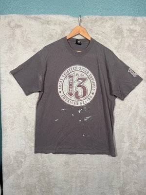 Camisa Lucky 13 Para Hombre Talla Grande Gris Calaveras Foto 1 de 4