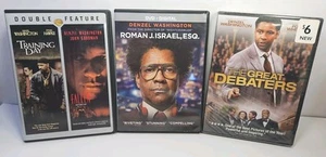 Denzel Washington DVD Lot: Great Debaters/ Roman J Israel/Training Day & Fallen - Imagen 1 de 8