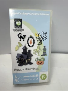 Cartucho de formas Cricut Happy Hauntings troquelado Halloween calabazas gatos imágenes - Imagen 1 de 3