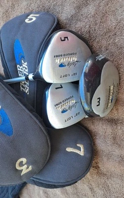 Golf women's woods set TIGER SHARK lady forged 6061 RH graphite 3 clubs 3 15 , 5 - Image 1 of 4