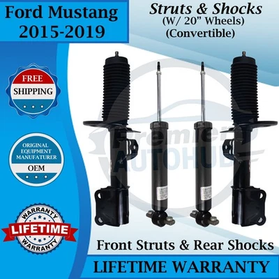 Motorcraft OEM Front Struts & Rear Shocks For 2015-2019 Ford Mustang Convertible - Изображение 1 из 4