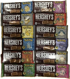 Hersheys Pokemon Chocolate Bar - COMPLETE SET ALL 12 Bars Total (LIMITED) - Picture 1 of 14