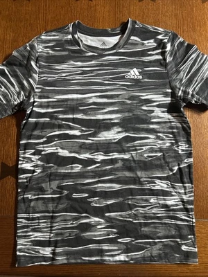 Camisa Adidas Niña Talla M 10-12 Negra, Gris y Blanca Foto 1 de 4