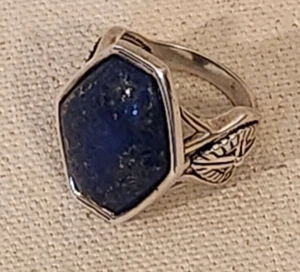 Ring Barse Thai Sterling 925 Silber mit blauem Stein Größe 8,5 - 8,7 - Bild 1 von 8