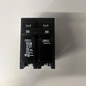 Eaton BR230 30Amp 2 Pole Plug In Circuit Breaker Cutler Hammer New - Picture 1 of 3