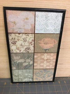 Glitter Mylar Framed Wall Art 11" x 7" - Picture 1 of 4