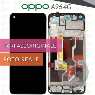 DISPLAY OPPO A96 4G CPH2333 SCHERMO FRAME LCD VETRO TOUCH SCREEN PARI ORIGINALE
