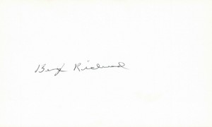 Beryl Richmond 1933 Chicago Cubs Baseball Signed 3x5 Index Card Deceased 1980