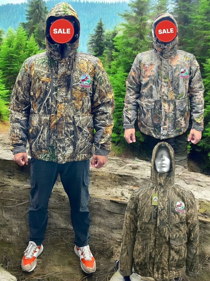 Mens Realtree Hunting Fishing Heavy Padded Waterproof Jacket Coat Shooting 43-01 - Image 1 of 3