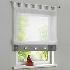 Roman blind Roman blind window roller blind with loops kitchen curtains gray