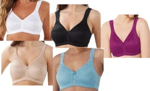 Breezies Wild Rose Seamless Wirefree Support Bra - Picture 1 of 13