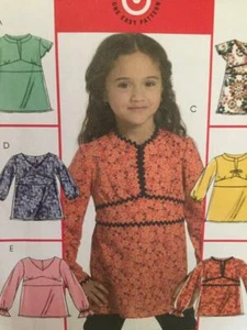 McCalls Sewing Pattern 5456 Girls Childrens Tops Size 6-8 Uncut - Picture 1 of 4