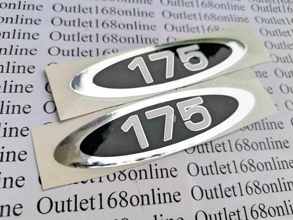 Пара наклеек на крышку очистителя боковой рамы Honda CL175 CB175 CB CL 175 K3K4 черная - Изображение 1 из 2