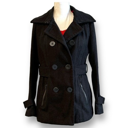 VALENTINO Giacca pavone nero doppiopetto Delia’s taglia media foderata misto lana