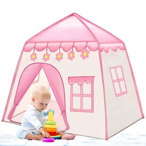 Kids Pop Up Play Tent Fairy Princess Childrens House Castle Tent Indoor Outdoor - Picture 1 of 13
