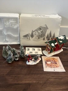 Dept 56 Retired NICK’S TREE FARM Original Snow Village 10 Pc. Set No. 54871 - Picture 1 of 13