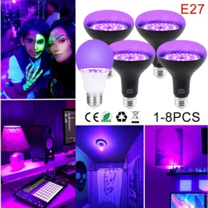 E27 9W 15W UV Black Light Bulb Body Paint Fluorescent Lamps for Bar Club Party - Picture 1 of 16