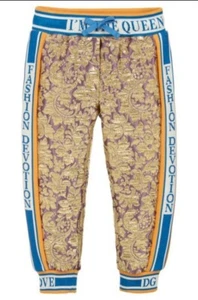 100% Auténtico Dolce&Gabbana Reina D&g Jacquard Pieza Seda Runway Fondos Edad 10 - Imagen 1 de 8