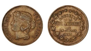 FRANCIA Souvenir de la Fete Nationale 14 Juillet 1887 - Imagen 1 de 1